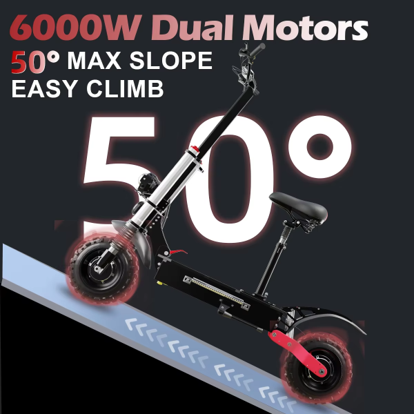 Patinete eléctrico de doble tracción para adulto 5600W - Imagen 4