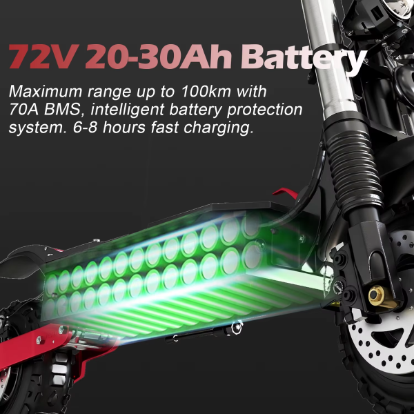 Patinete eléctrico de doble tracción para adulto 5600W - Imagen 3