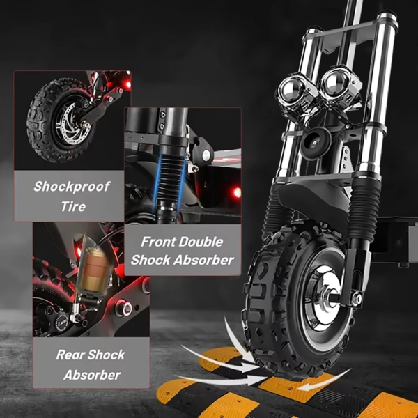 Patinete eléctrico de doble tracción para adulto 5600W - Imagen 5